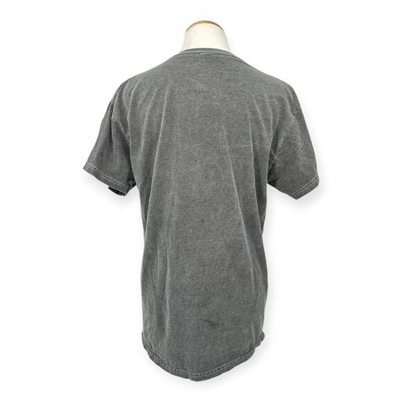 Johnny Cash | S | Women's 'Walk The Line' Washed Gray 100% Cotton T-Shirt Tee - Picture 5 of 6